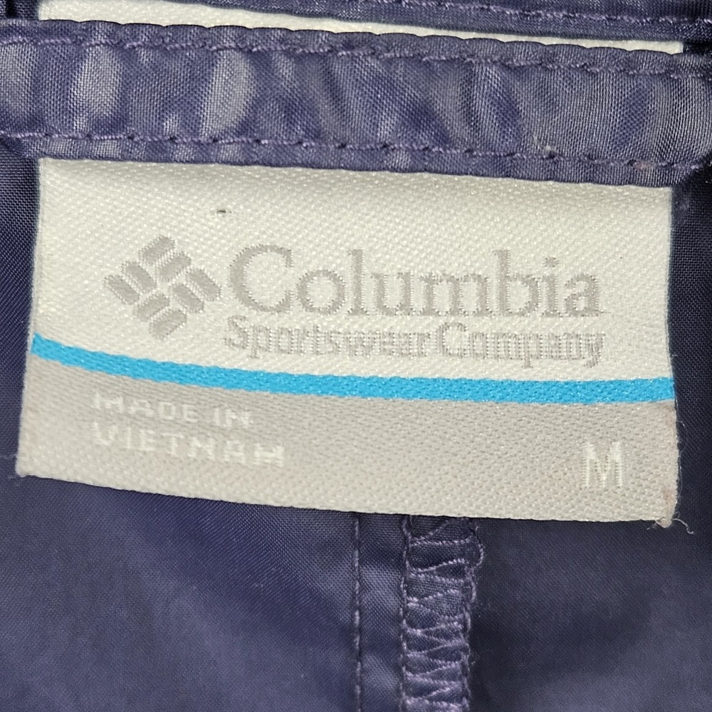 Columbia Women's Size Medium Spring Fall Windbreaker Jacket Full Zip Lightweight - Picture 4 of 8